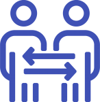 Ikonka dwóch osób ze strzałkami