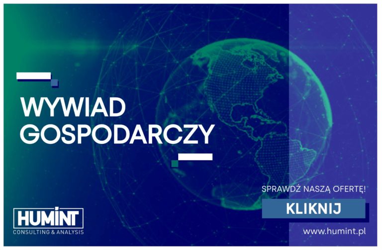 Baner informacyjny o wywiadzie gospodarczym