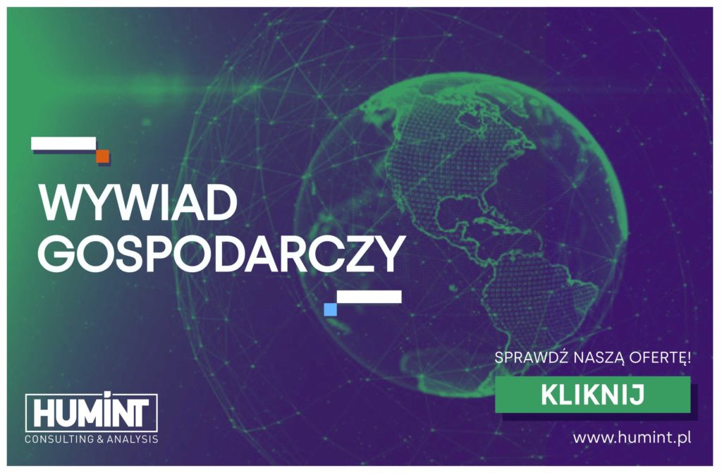 Baner informacyjny o wywiadzie gospodarczym