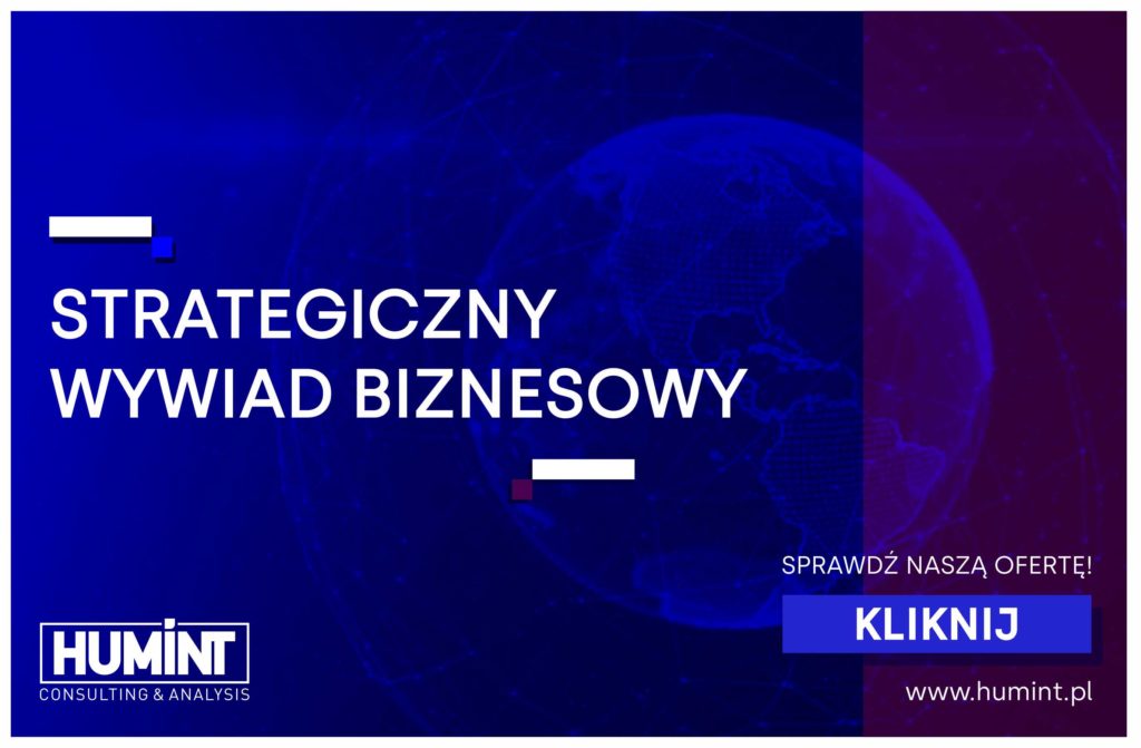 Baner informacyjny o strategicznym wywiadzie biznesowym